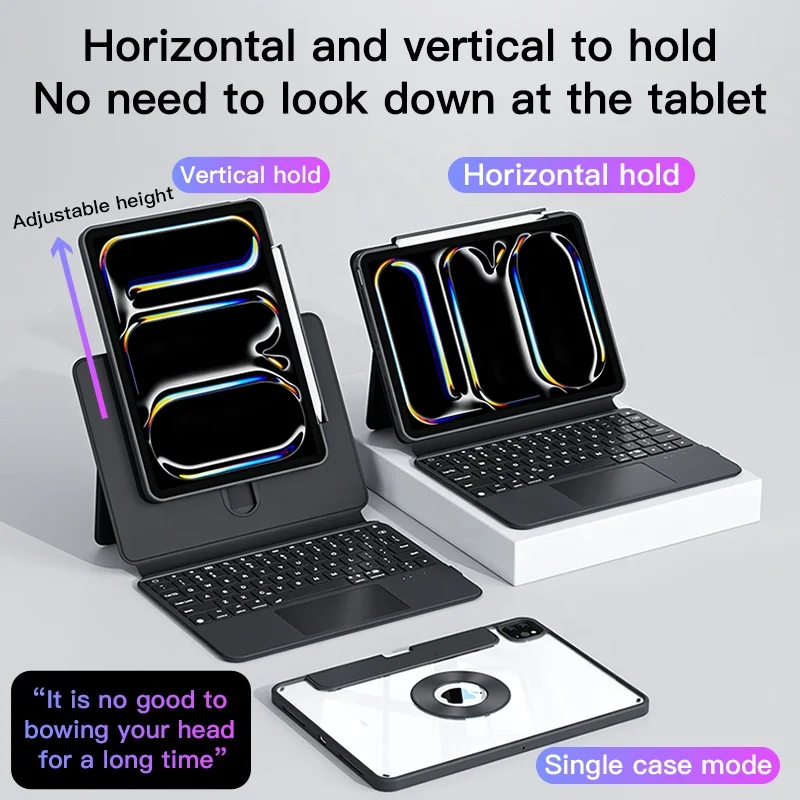 IFacemall Magic Keyboard With 360 Degree Rotating Keyboard