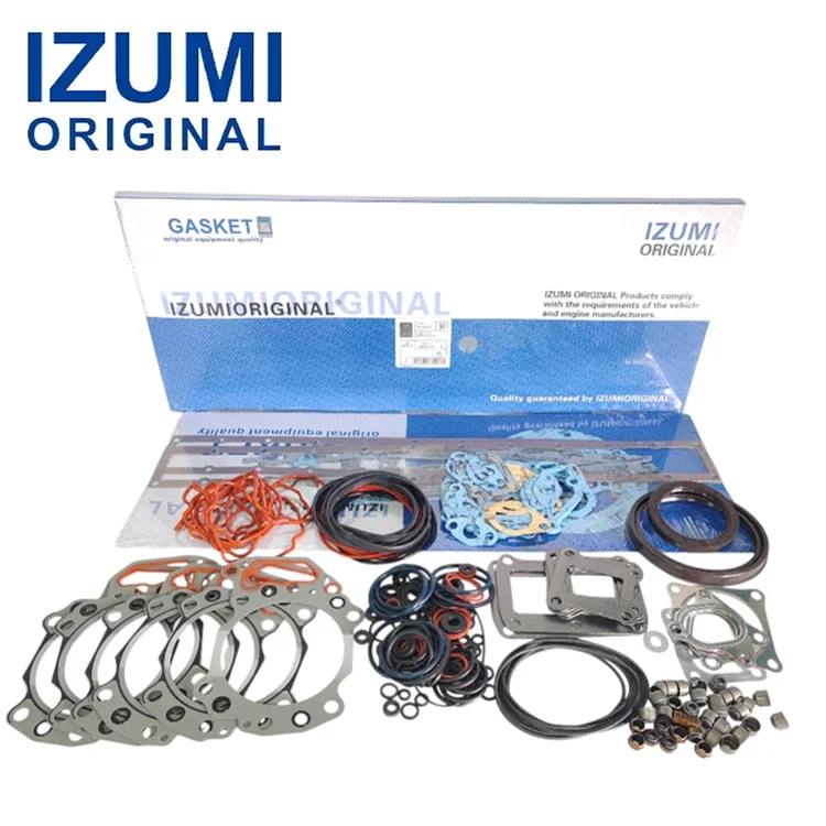 IZUMI ORIGINAL SA6D125E-2 SA6D125-2 Full Overhaul Gasket Kit 6151-12-1810 Compatible for Komatsu Engine