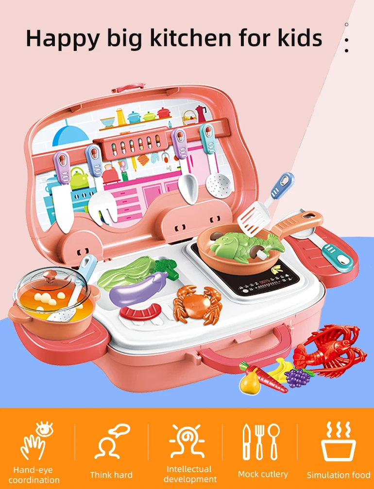 suitcase toy kitchen clay play dough