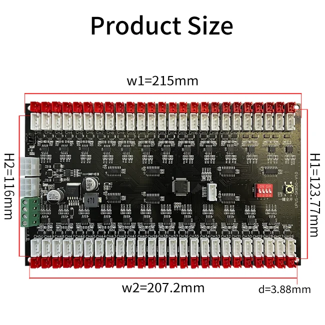 Смарт система за заключване с RS485 комуникационен протокол, контролер с 50 канала и дигитален сензорен екран, PCBA плата за интелигентно съхранение на багаж
