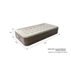 White 21-hole flocked lithium battery-powered elevated mattress