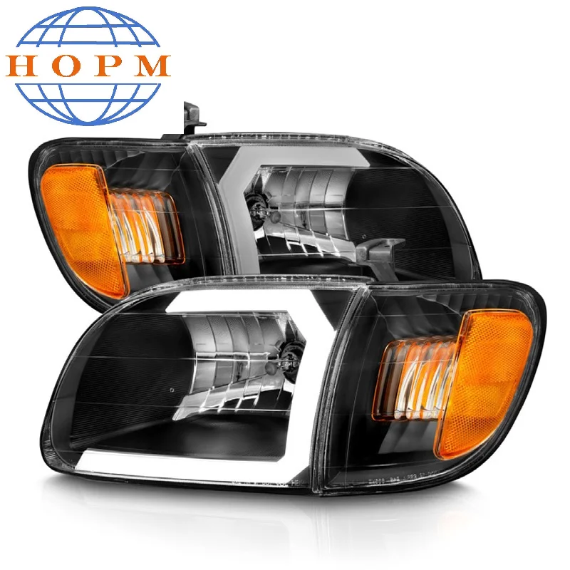 Black Headlights 81150-0c031 Headlights+corner Lights Headlamps For ...