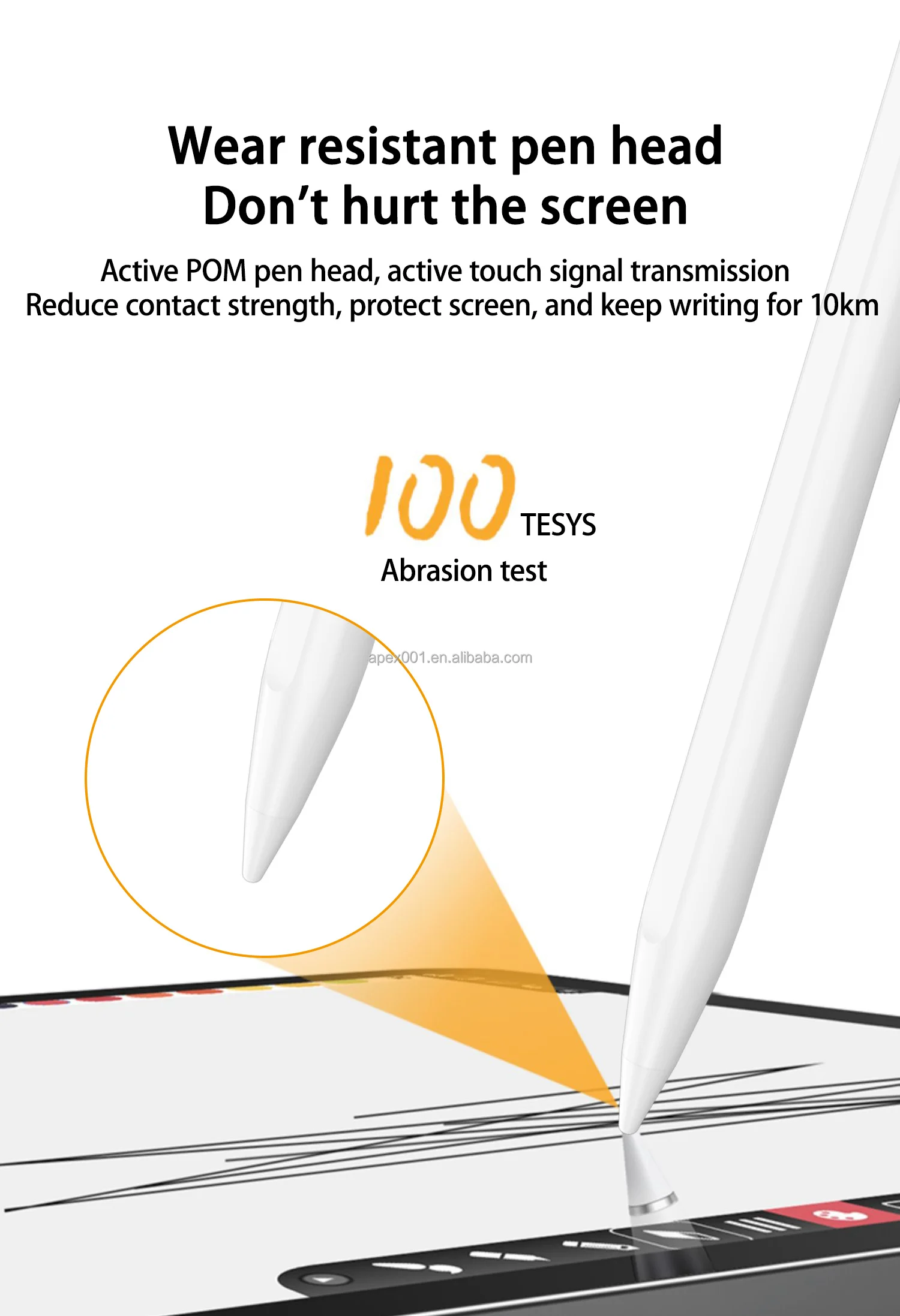 Apple Pencil Palm Rejection Wireless Charging Pen With Tilt