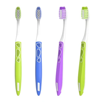 Wholesale Custom Logo Tooth Brush Nylon Soft Bristle Oral Care ToothBrush For Adult Plastic Manual Adult Toothbrush