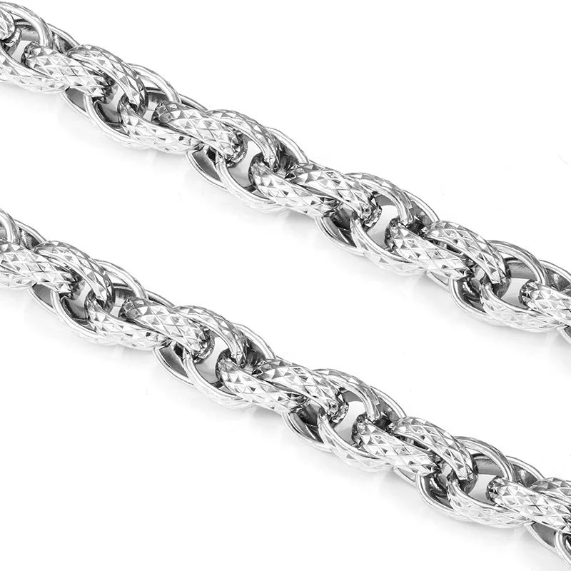 Wholesale Fashion Stainless Steel Choker And Bracelet Hip Hop Necklace For Diy Jewelry Making