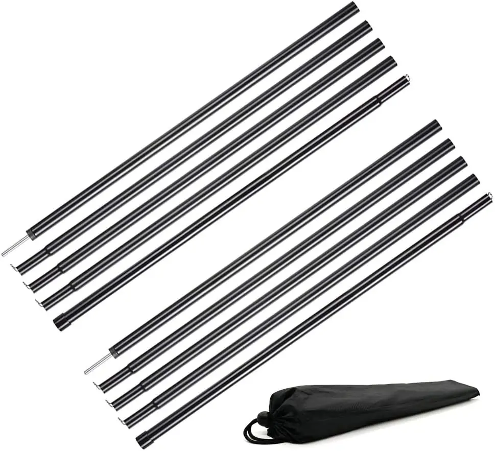 OEM Telescopic Adjustable Steel Tent / Awning Poles / Extension Galvanized Steel Tent Pole Iron Pipe
