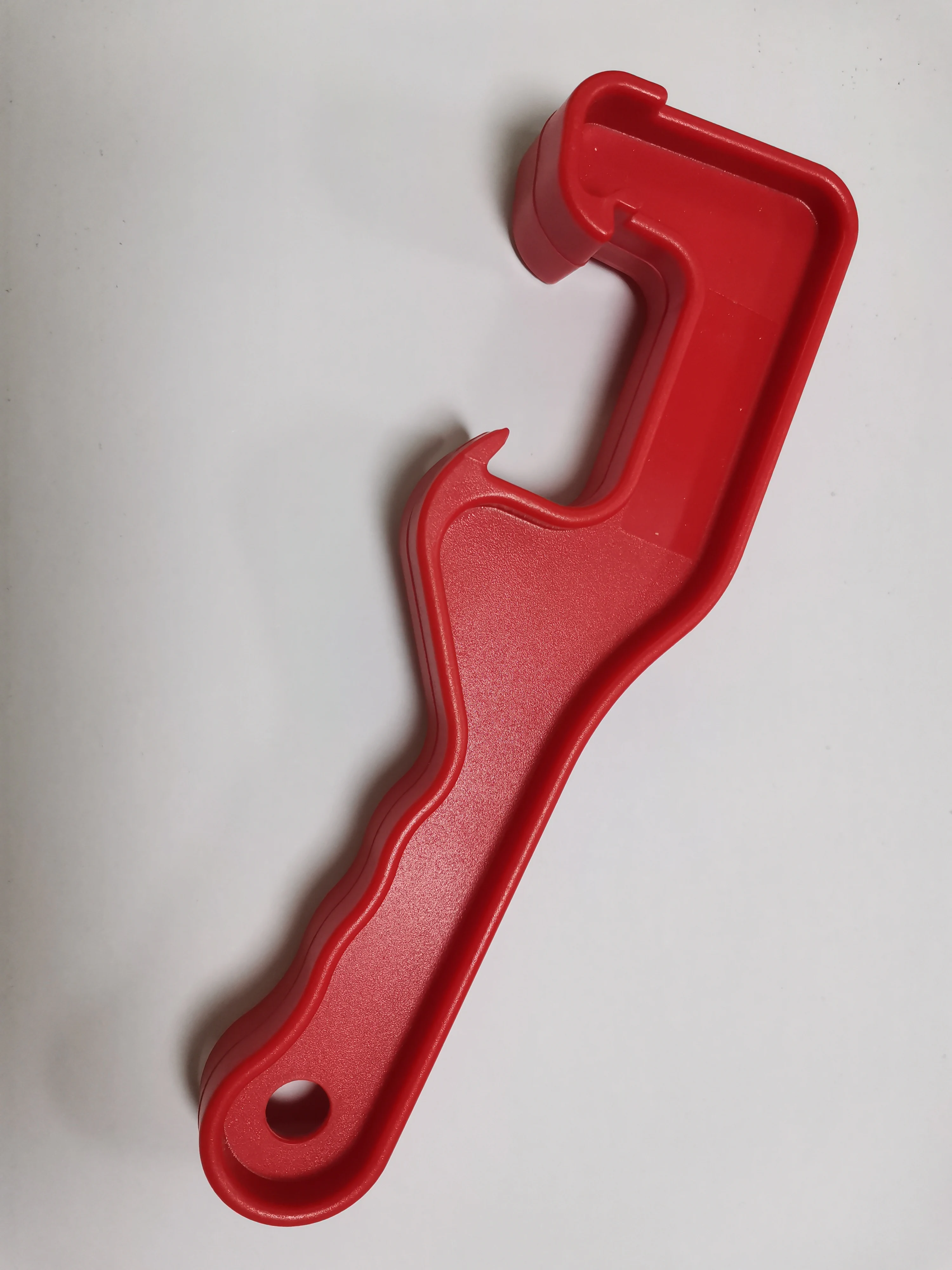 Plastic Bucket Lid Opener – 7.87" Paint Can & Pail Lid Remover Wrench Tool For Home, Garage & Shop (Red)