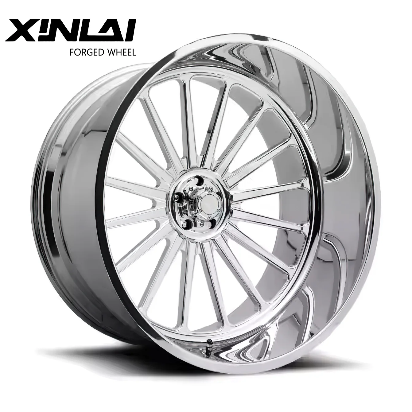 Deep Dish Chrome Off-road Wheel 5x127 5x139.7 6x135 Alloy Forged Wheels Rims ForF150 Chevrolet Silverado GMC Sierra RAM 1500 - Image 4