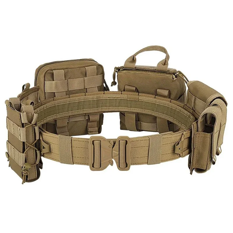 Detachable Camping Adjustable Outdoor Tactical Belts Multifunctional Eight Piece Set Detachable and Adjustable Training Belt
