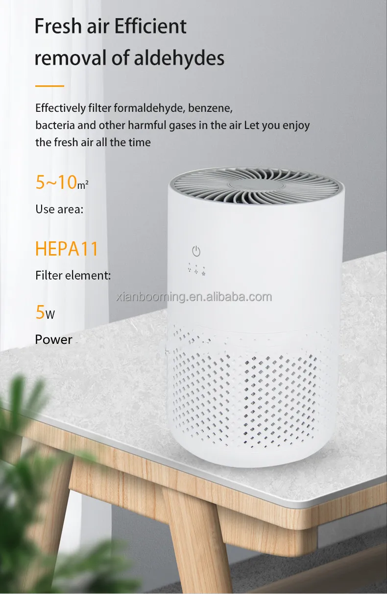 Booming 2024 Air Purifier Desktop Air Purifier Aromatherapy Home Air