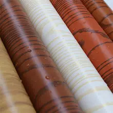 DUUEIHHUER PVC Wall Sticker Wooden Furniture Films Wood Veneer Wallpaper Other Wall Paper Rolls for Home Kitchen Decoration