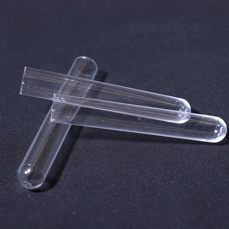 Custom Logo Laboratory Supplies Small Transparent Lid Cork Color Stand Plastic Test Tubes