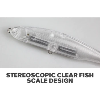 Lures Fishing Unpainted Plastic Lure Blank Bodies Artificial Hard Bait Sinking Pencil Bait Lure Body – Pencil – view 5