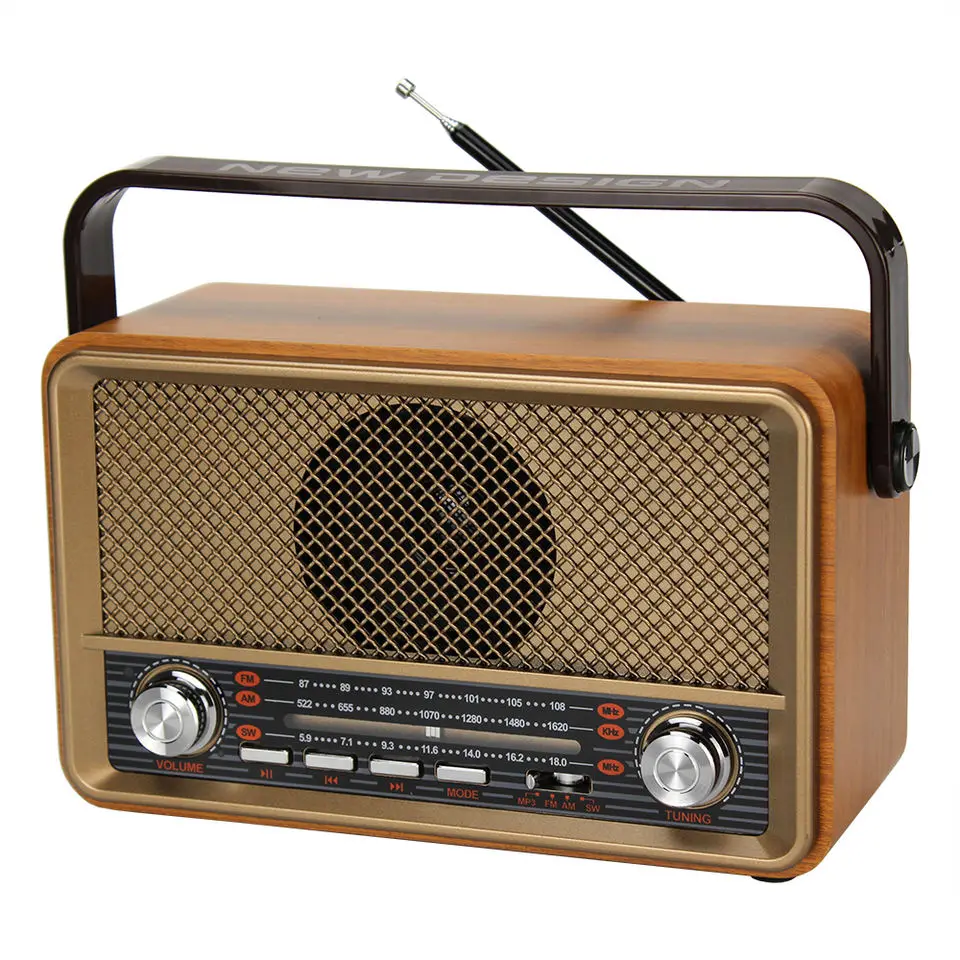 2022 Retro Fm Radio Vintage Wooden Radio Classic Dsp Radio M511bt