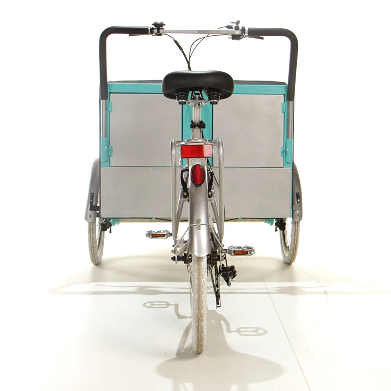 Factory Direct Sale Europe Style Three Wheel Cargo Bike Taxi Cycle Rickshaws for Sale Electric Pedicab for Passengers