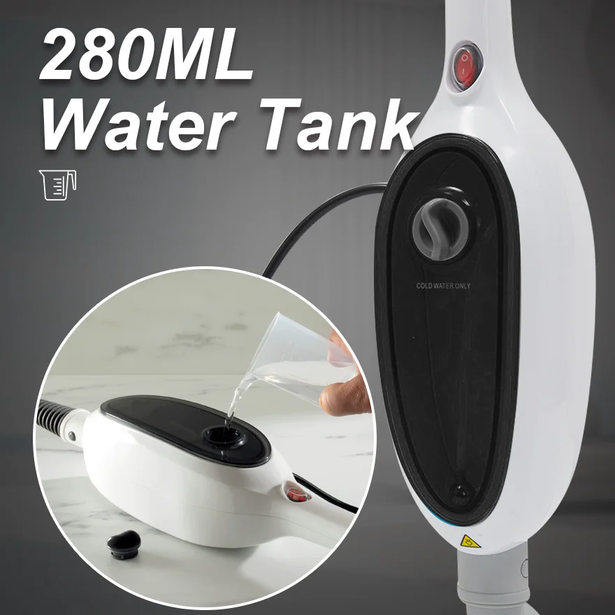 Purolf Portable Handheld 12 in 1 Corded Steam Mop With Removable Handheld Steamer Cleaner for Tile and Hardwood Floors