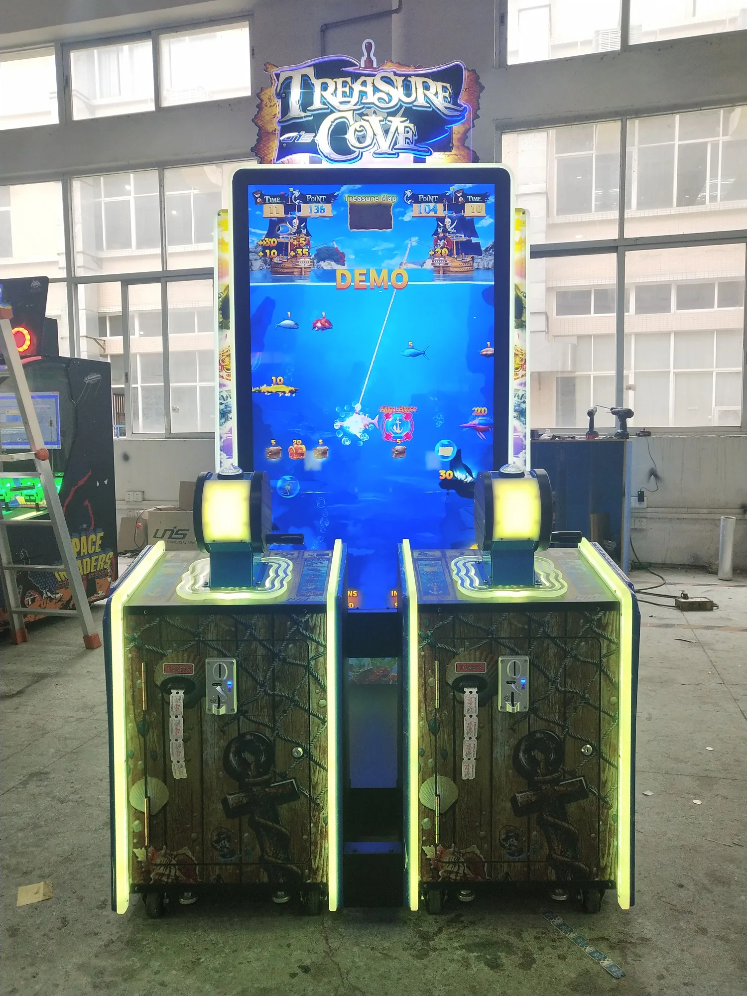 投币拱廊宝藏湾去钓鱼视频游戏机 | 游乐园模拟器游戏中心立式游戏