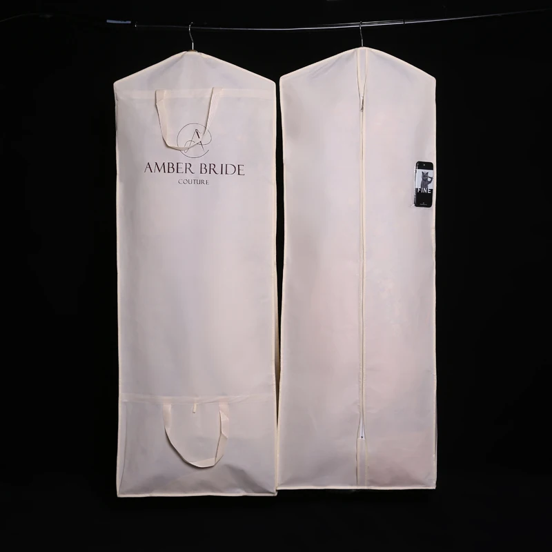 Garment Dress Bag for Wedding Garment Bag Dustproof Cover Storage Clothes Cover Bag NO-WOVEN Customized Logo Garment Dress Bag for Wedding Garment Bag Dustproof Cover Storage Clothes Cover Bag NO-WOVEN Customized Logo