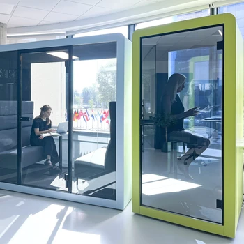 Customized Indoor Movable Privacy Silence Soundproof Broadcasting Acoustic Office Phone Booth