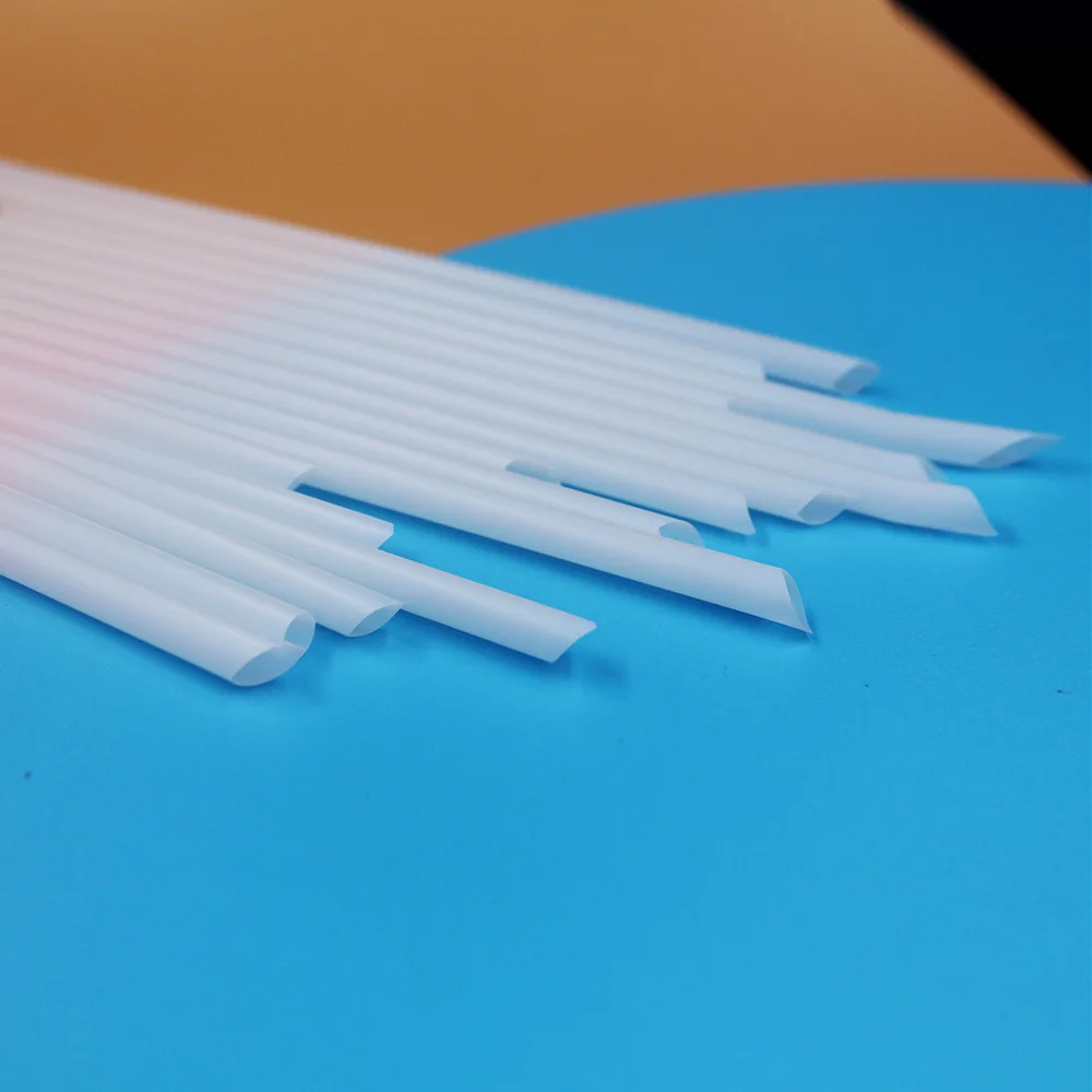 7Mm Pla Plastic Straight Straw En13432 Printing Disposable