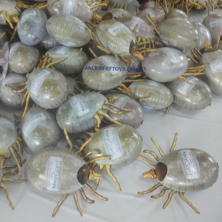 Store Display Custom Design PVC Inflatable Ticks for Promotion Tick Killed Medicine