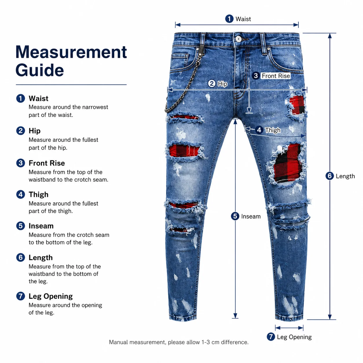Size measurements