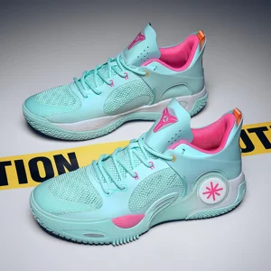 Men's High Top Basketball Shoes Breathable Outdoor Basketball Sports Shoes Training Wear Resistant Non-slip Basketball Shoes