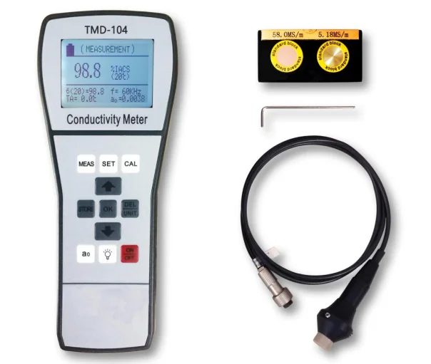 Portable Digital Eddy Current Conductivity TMD-104 Tester Aluminum Conductivity Meter