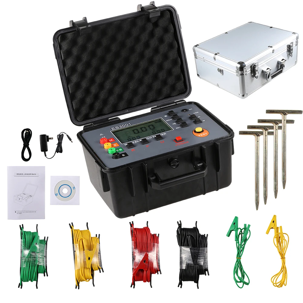 Upgraded Version ES3001 Electronic Measuring Instruments for Digital Earth Resistance Tester