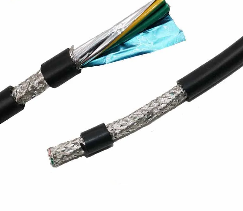 High quality RVVP 2*0.75mm2 PVC Insulation PVC sheath 300/300V copper conductor shielded cable for data transmission