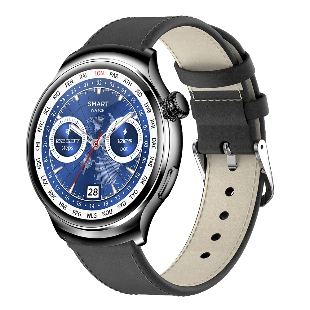Z93Pro 2024 Round Screen AMOLED Smartwatch Fitness Tracker with Call Message Reminder Heart Rate Tracker Remote Control Function