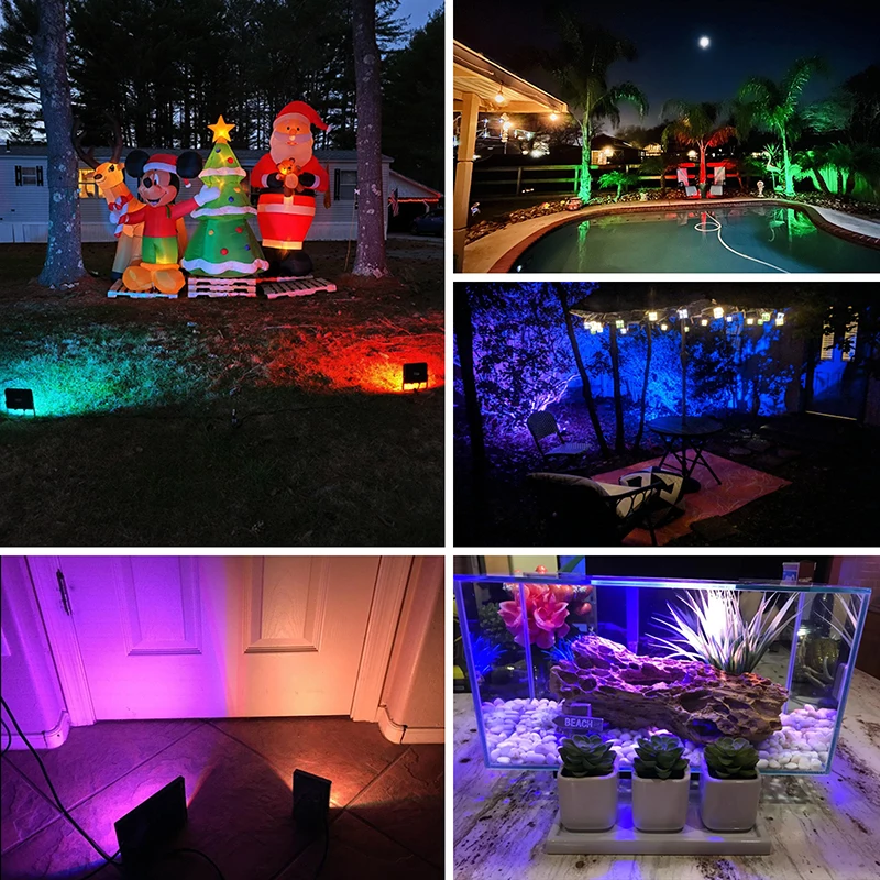 High Power Smart 20W LED Flood Light WS2811 Controlled IP66 Waterproof