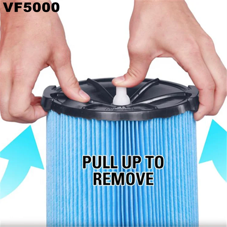 Filtre VF5000MP à poussière fine en papier, plissé, à trois