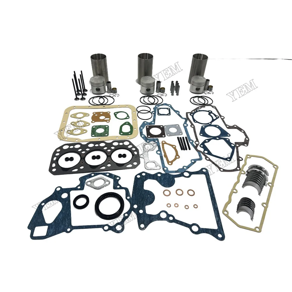 Overhaul Kit With Valves Fit for Mitsubishi K3H Engine