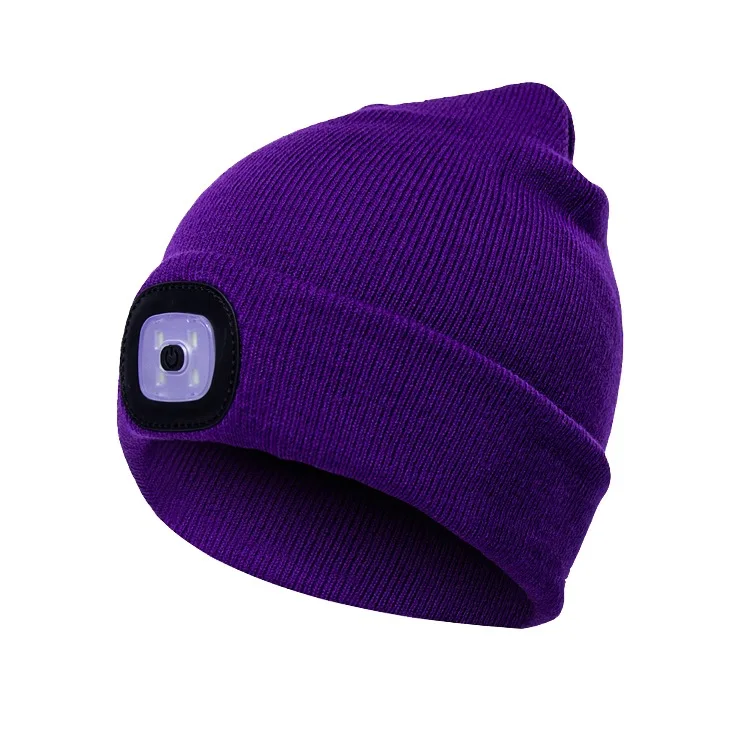 Custom Beanie With Led Light Winter Hat 