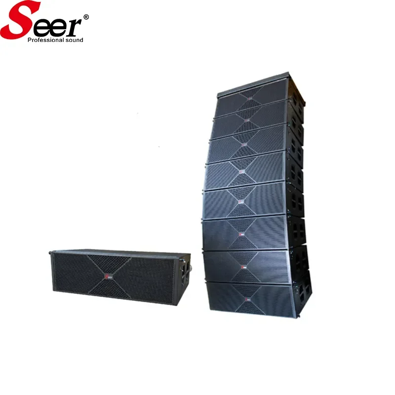 Dual 12 Inch Sound Stage Professional Speaker System Active Line Array ...