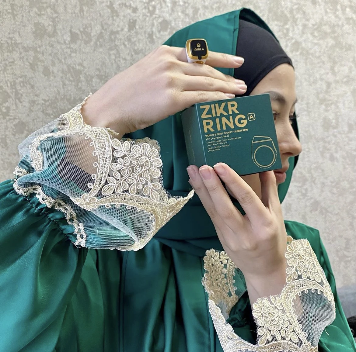 Iqibla Zikr Ring Smart Muslim Islamic Oem Electronic Zikir Counter