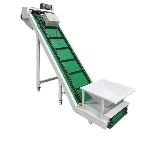 Small Automatic Belt Conveyor Granule Loader Stainless Steel Baffle Skirt for Bread Biscuit Making for Fruits Vegetables