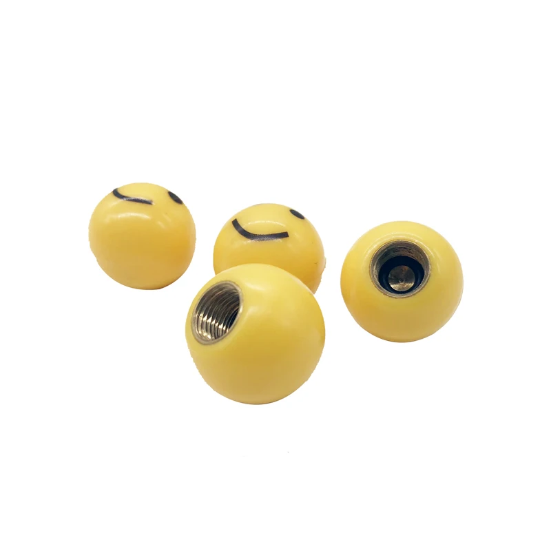 Smile Tire Valve Cap Cross Shape Wheel Tyre Tire Valve Stems Caps Valve Cover