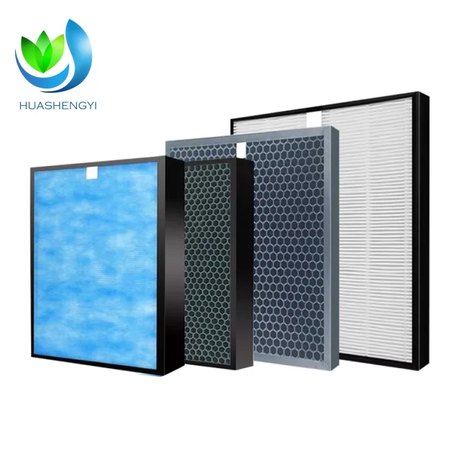 Customized H13 H14 True HEPA Activated Carbon Filter Air Purifier Filter for Home Remove Secondhand Smoke & Tobacco Odor