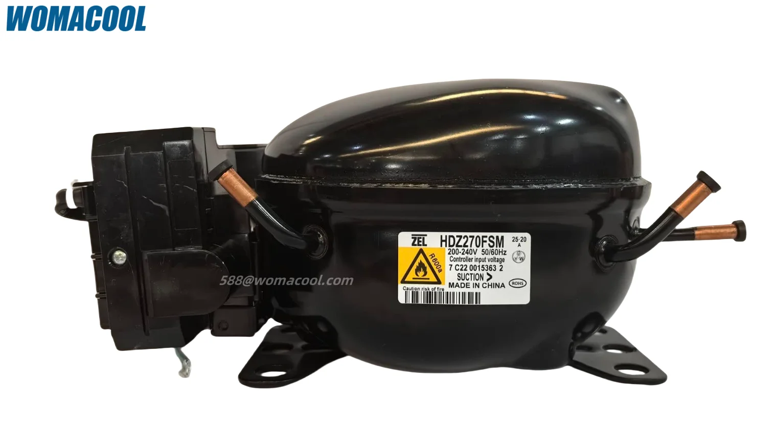 aoirise② ZEL Zanussi Inverter Compressor R600a 220V/50Hz for Freezer Ice