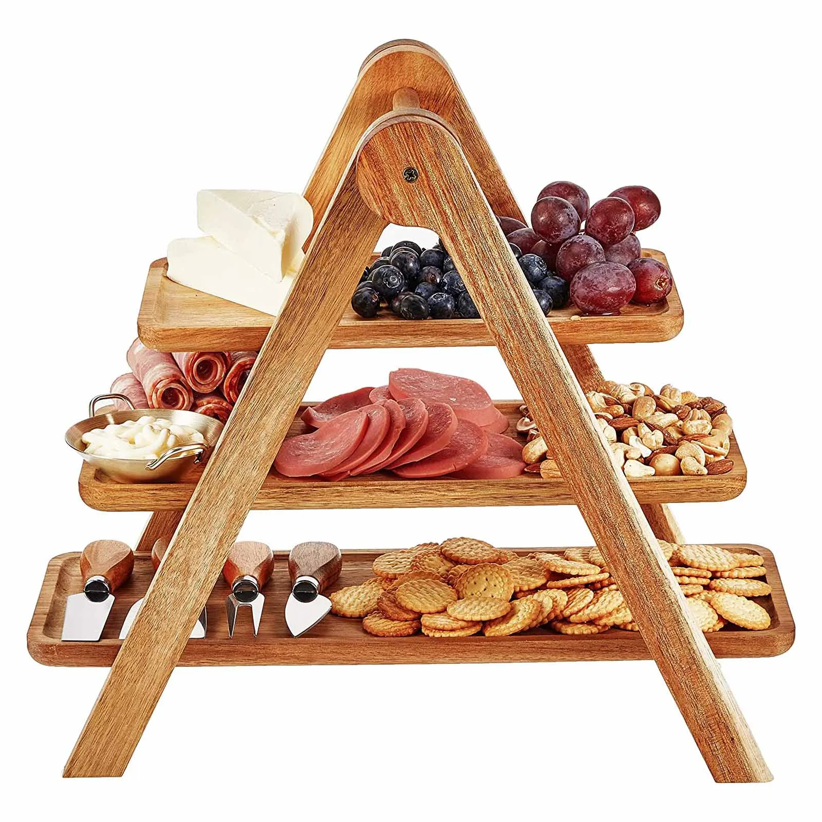 3tiered Serving Platters Charcuterie Boards Cheese Board Rectangle