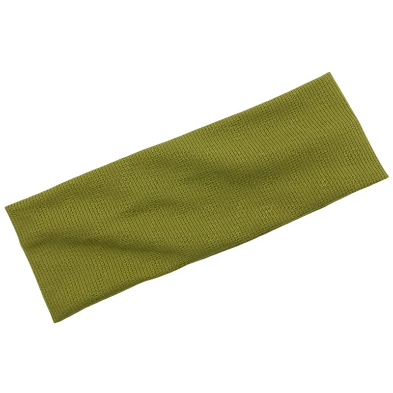 Wholesale Custom Elastic Hair Bands Solid Color Knitted Headbands for Women's Sports Uni aperçu 17