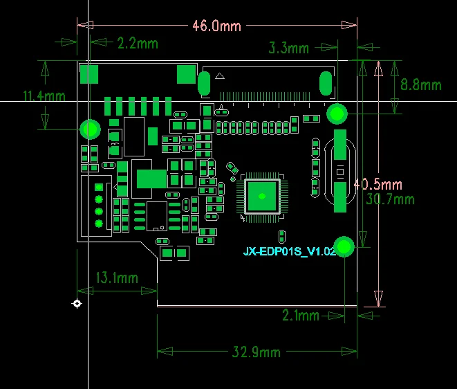 JX-EDP01S-DIP LVDS to eDP Converter -- EDP Bridge board for EDP screen  panel used by LVDS LCD Control Board