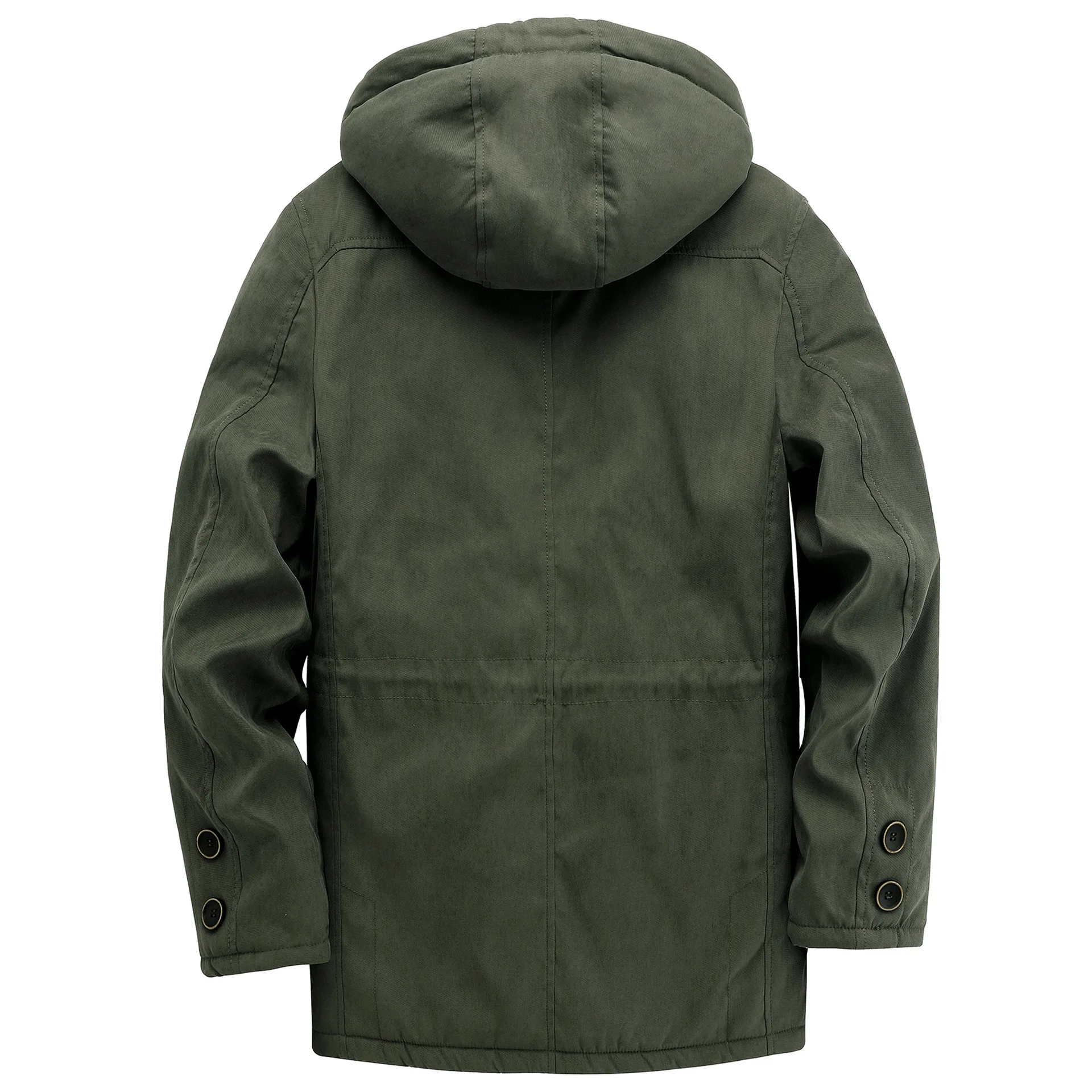 US size thickened coat solid color cotton casual lamb cashmere men's jackets_voghion.com