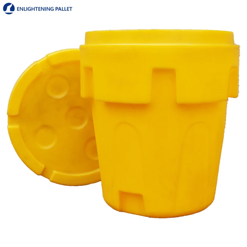 Заводская поставка впитывающий химический 95 галлонов химическое сдерживание и контроль пролива полимерный спасательный барабан для опасных