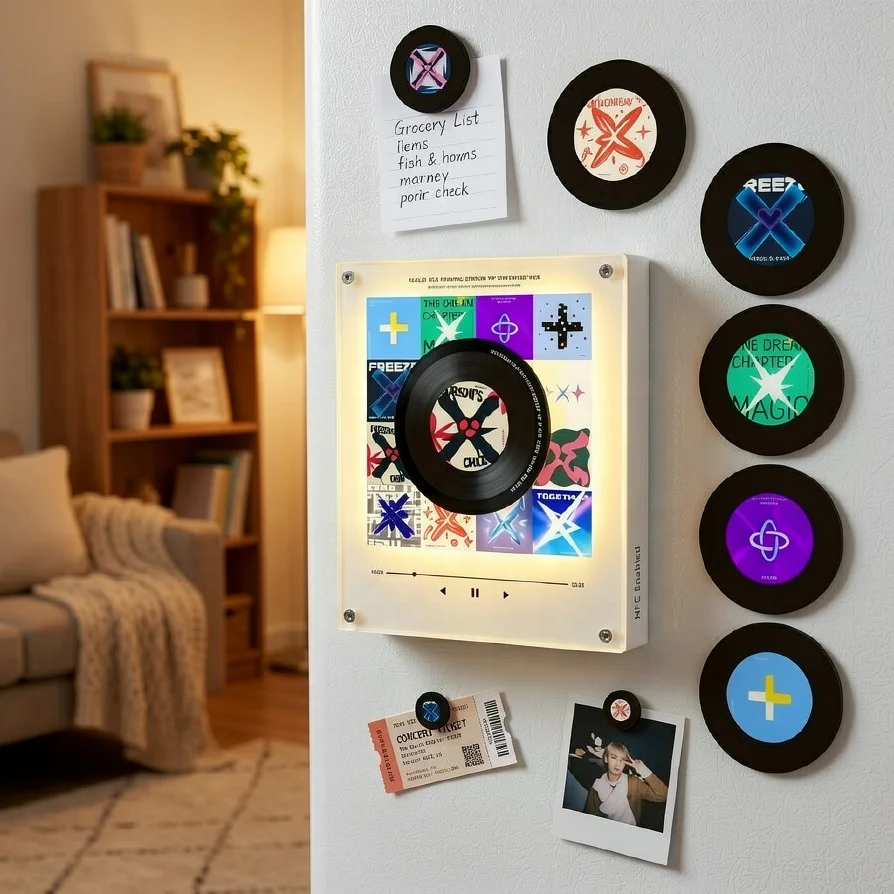 Özel Michael Jackson NFC CD Çalar Buzdolabı Magneti DIY Şarkı 9