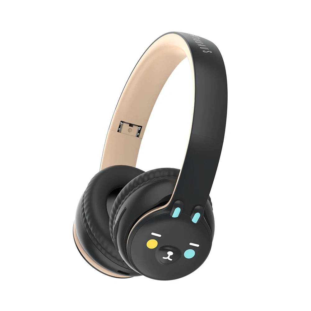 ISO9001 and BSCI Blue Tooth Kids  Wireless  Headphone  Lovely Design Good Quality with ROSH CE  REACH KIDS Wireless Headphone
