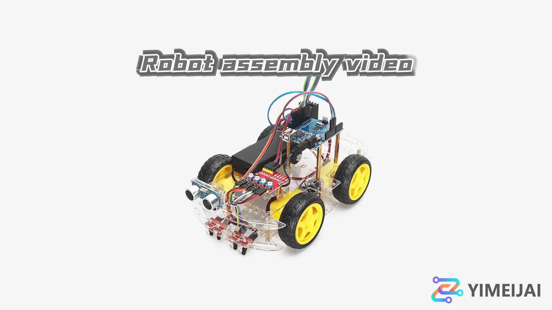 New Diy 4wd Four Way Tracking Robot Obstacle Avoidance Smart Robot Car ...