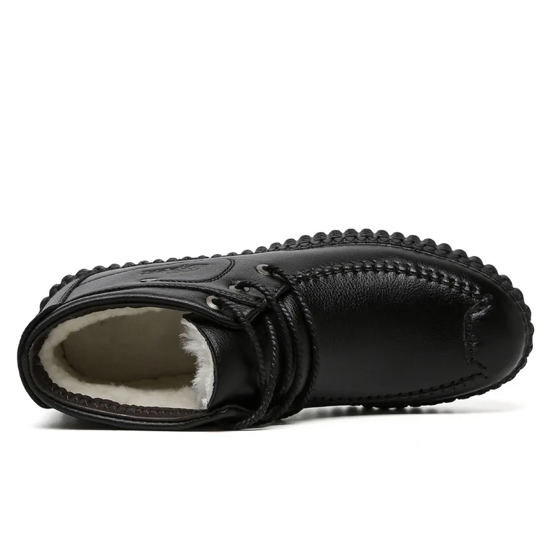 Высококачественные мужские зимние классические мужские кожаные туфли на шнуровке коричневого цвета для мужчин